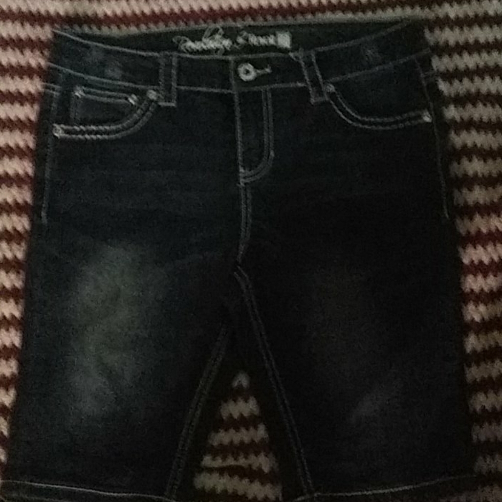 Blue jean shorts